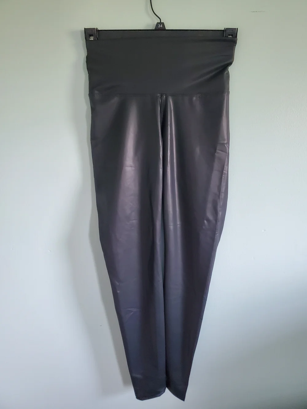 Leggings Depot Black High-Waist Faux Leather Leggings